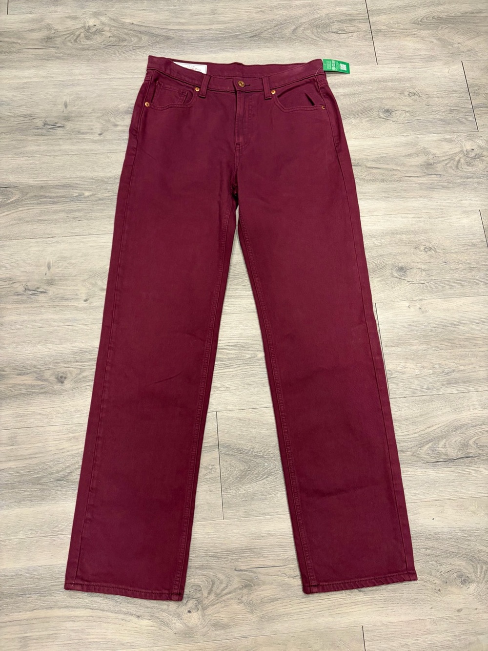 GAP Women's Straight Leg Jeans in Burgundy